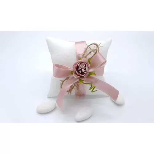 Sacchetto matrimonio 3301 cuscino cotone melange bianco Liete Creazioni - 1