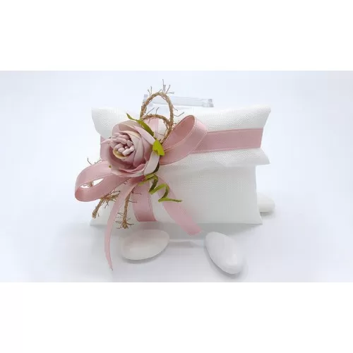 Sacchetto matrimonio 3302 busta lettera piccola cotone melange bianco Liete Creazioni - 1