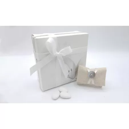 Bomboniera matrimonio claraluna 18561 ninfea di cristallo con fiore in gesso Claraluna - 6