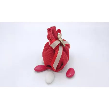 Sacchetto diploma e laurea 3426 fagotto linea panama rosso Liete Creazioni - 2