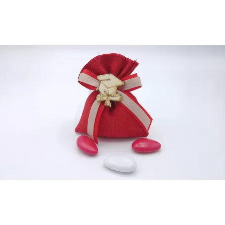 Sacchetto diploma e laurea 3430 sacchetto medio linea panama rosso Liete Creazioni - 1