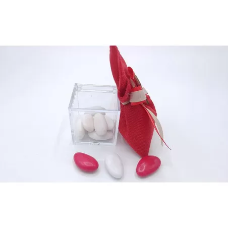 Sacchetto diploma e laurea 3429 busta incrocio linea panama rosso Liete Creazioni - 2