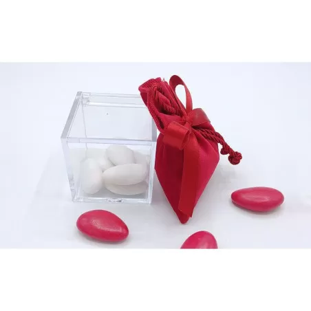 Sacchetto diploma e laurea 3437 sacchetto piccolo linea velluto rosso Liete Creazioni - 2