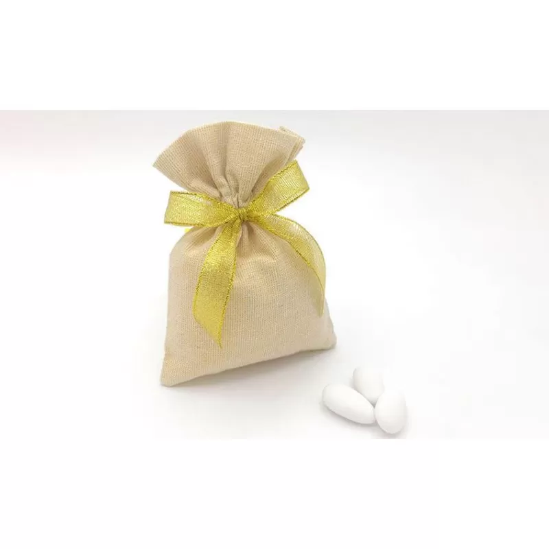 Sacchetto nozze d'oro cotone laminato oro - 1