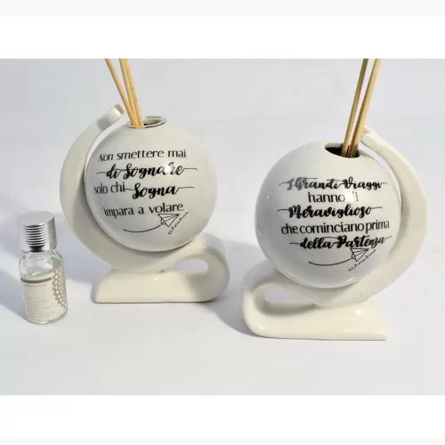 Bomboniera matrimonio claraluna 19102/2 coppia mappamondi diffusore con kit essenza Claraluna - 1