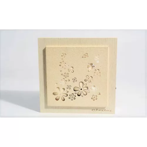 Bomboniera matrimonio claraluna 19684 pannello fiori led con cornice Claraluna - 1