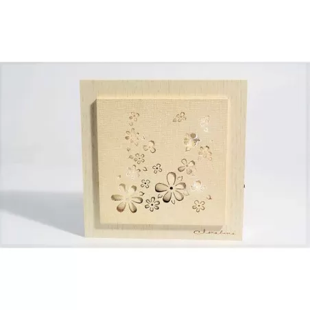 Bomboniera matrimonio claraluna 19684 pannello fiori led con cornice Claraluna - 1