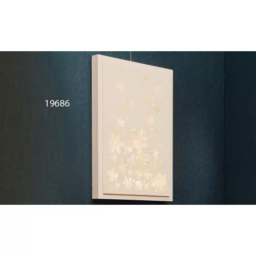 Bomboniera matrimonio claraluna 19686 pannello fiori led con cornice Claraluna - 1