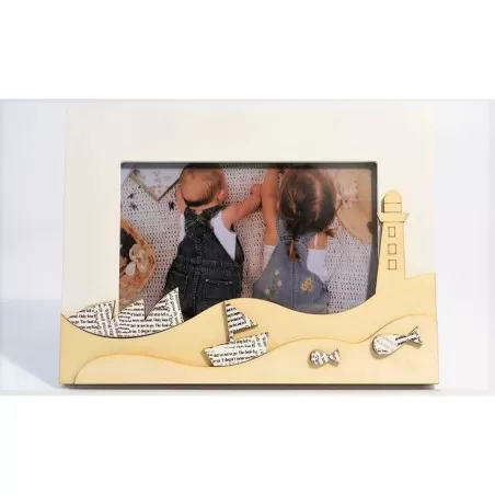 Bomboniera matrimonio claraluna 19695 portafoto barchetta neutro Claraluna - 1