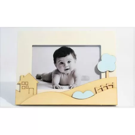 Bomboniera matrimonio claraluna 19696 portafoto casetta bimbo Claraluna - 1