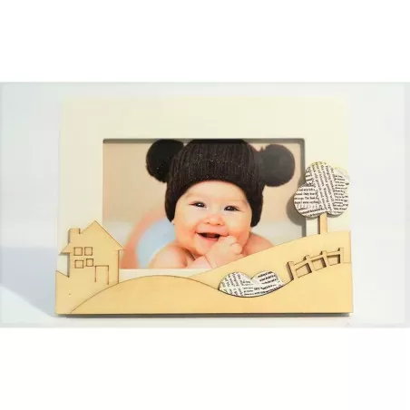 Bomboniera matrimonio claraluna 19698 portafoto casetta neutro Claraluna - 1