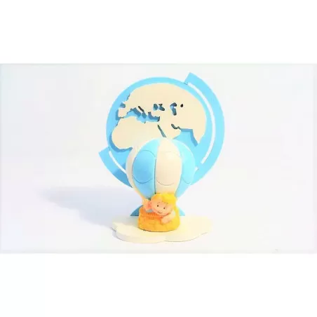 Bomboniera nascita e battesimo claraluna 19924/2 mappamondo con bimbo Claraluna - 1