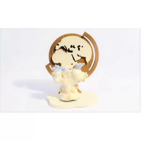 Bomboniera nascita e battesimo claraluna 19932/2-M mappamondo con unicorno azzurro piccolo Claraluna - 1