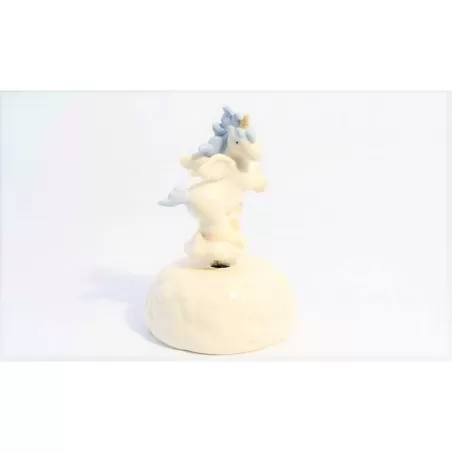 Bomboniera nascita e battesimo claraluna 19938/2 carilon con unicorno azzurro Claraluna - 1