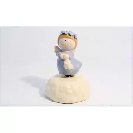 Bomboniera nascita e battesimo claraluna 19946/2 carilon con angelo azzurro Claraluna - 1