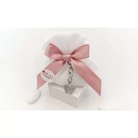 Bomboniera matrimonio corona con strass e moschettone Greenford - 1