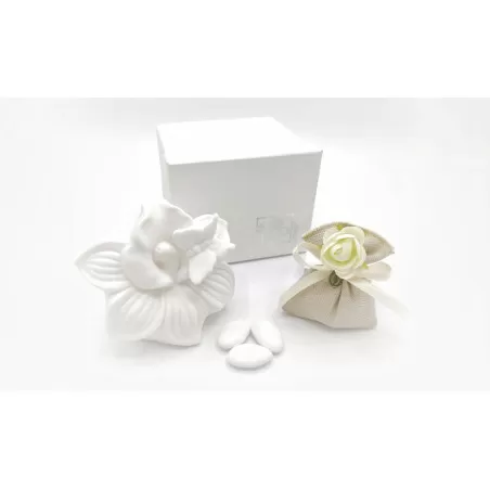 Bomboniera matrimonio outlet CER255/B Tris fiori led in 3 modelli assortiti - 1