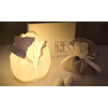 Bomboniera matrimonio outlet CER255/B Tris fiori led in 3 modelli assortiti - 3