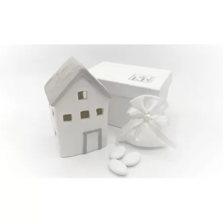 Bomboniera matrimonio outlet CER46/P casetta con led - 1