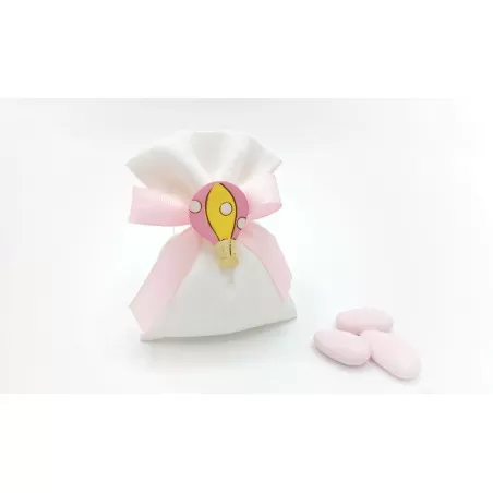 Bomboniera prima comunione outlet L17178 sacchetto con magnete farfalla tartaruga e mongolfiera - 2
