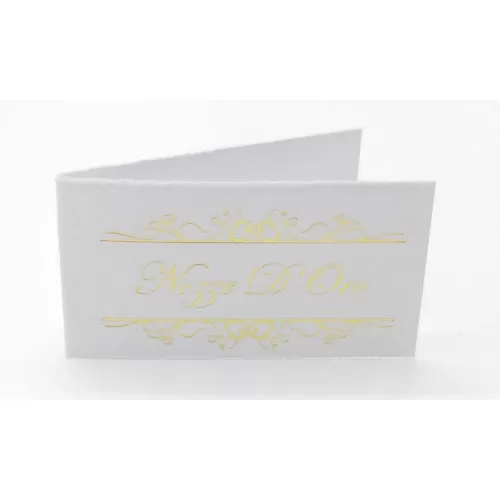 Confezione da 20 bigliettini con scritta nozze d´oro - 1