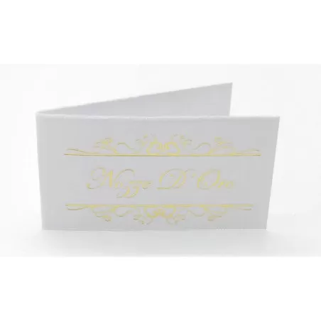 Confezione da 20 bigliettini con scritta nozze d´oro - 1