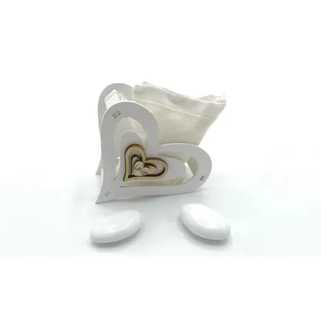 Scatolina matrimonio CK7169/B portaconfetti cuore love - 1
