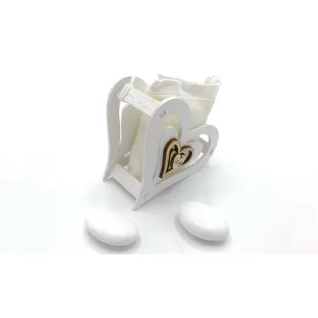 Scatolina matrimonio CK7169/B portaconfetti cuore love - 2