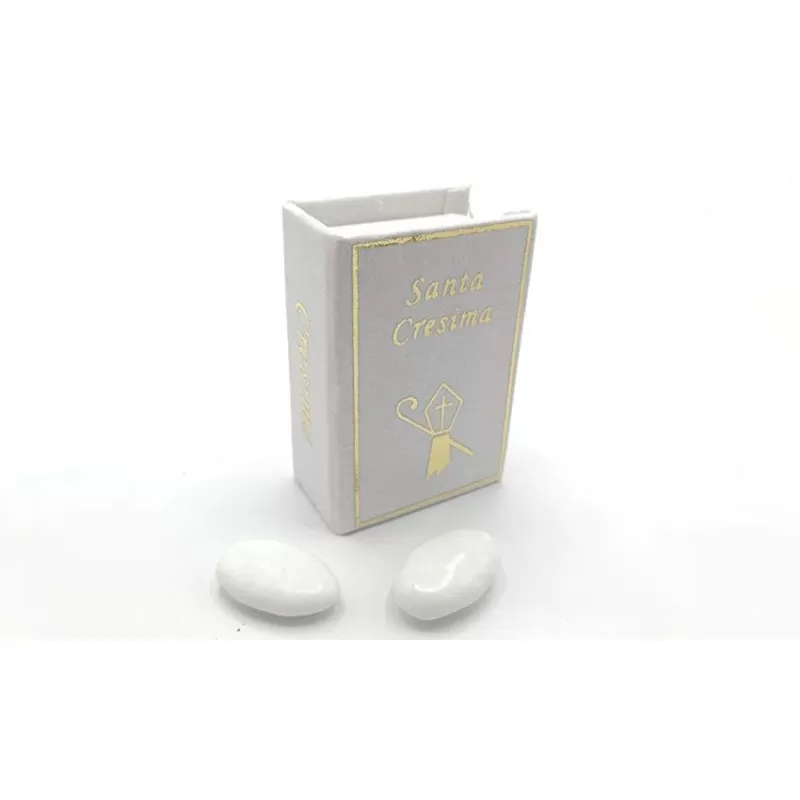 Scatolina cresima ck7331 portaconfetti libro con simbolo cresima - 1