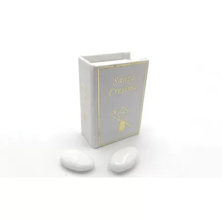 Scatolina cresima ck7331 portaconfetti libro con simbolo cresima - 1