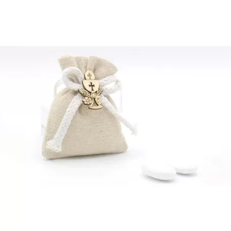 Sacchetto prima comunione C1862 Busta piccola con applicazione calice - 1