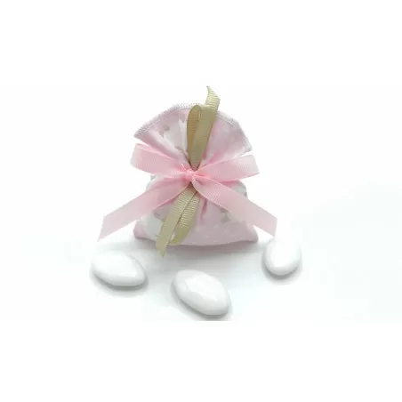 Sacchetto nascita e battesimo 4078 Busta piccola linea stelle e pecorelle - 1