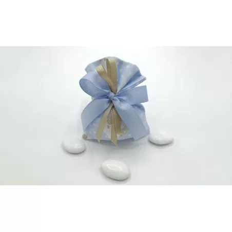 Sacchetto nascita e battesimo 4082 Busta media linea stelle e pecorelle - 1