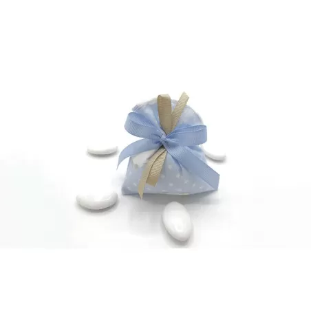 Sacchetto nascita e battesimo 4083 Busta piccola linea stelle e pecorelle - 1