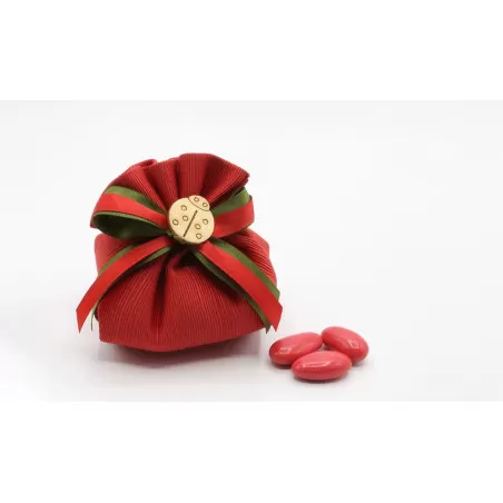 Sacchetto Diploma e Laurea 4092 Fagotto Linea Ottomano Rosso - 1