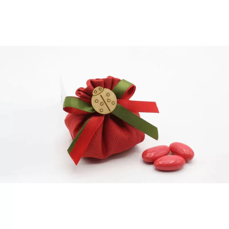 Sacchetto Diploma e Laurea 4093 Fagottino Linea Ottomano Rosso - 1