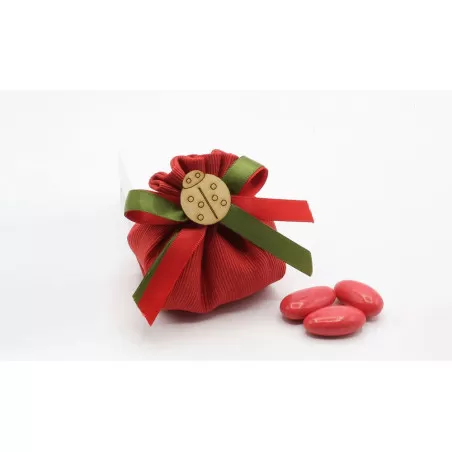 Sacchetto Diploma e Laurea 4093 Fagottino Linea Ottomano Rosso - 1