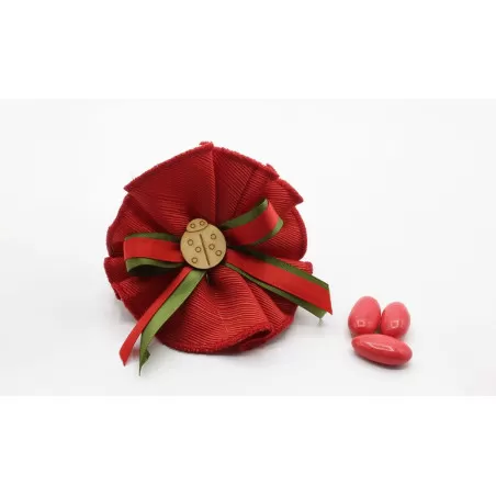 Sacchetto Diploma e Laurea 4097 Centrino Linea Ottomano Rosso - 1