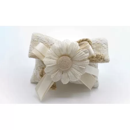 Sacchetto matrimonio 4003 Busta lettera piccola Linea pied de poul ecrù - 1