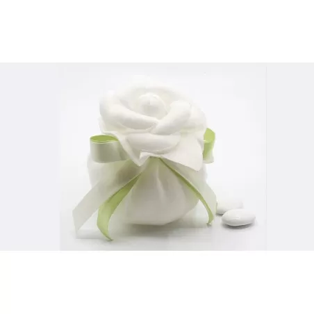Sacchetto matrimonio 4021 Bustone Linea lino e camelie - 1