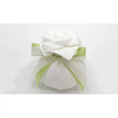 Sacchetto matrimonio 4021 Bustone Linea lino e camelie - 2