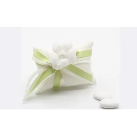 Sacchetto matrimonio 4024 Busta lettera piccola Linea lino e camelie - 1