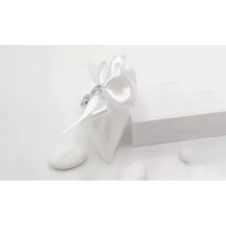 Sacchetto matrimonio Busta piccola Linea raso bianco infinito - 2
