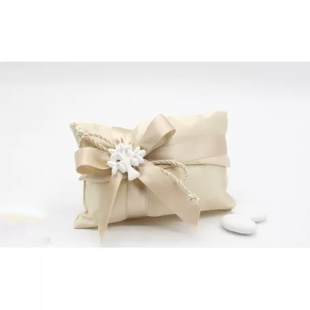 Sacchetto matrimonio 4039 Busta lettera grande Linea raso ecrù con albero - 1