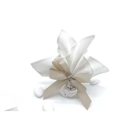 Sacchetto matrimonio 4010 Fazzoletto Linea ottomano cuore - 1