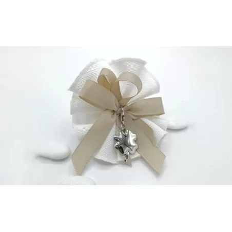 Sacchetto matrimonio 4011 Centrino Linea ottomano cuore - 1