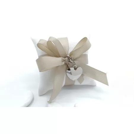 Sacchetto matrimonio 4012 Cuscino medio Linea ottomano cuore - 1