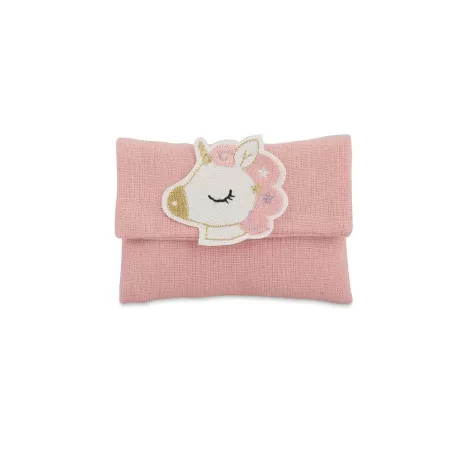 Sacchetto nascita e battesimo cupido 28294 busta lettera con unicorno rosa Cupido - 1