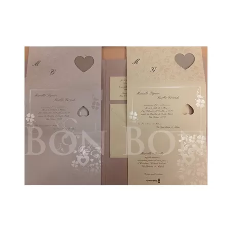 Bomboniera matrimonio solidale quadrifoglio linea sofia portachiavi cuore in legno Quadrifoglio - 3