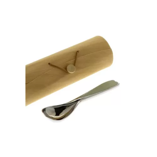 Bomboniera matrimonio solidale quadrifoglio linea clelia cucchiaio gelato Quadrifoglio - 1